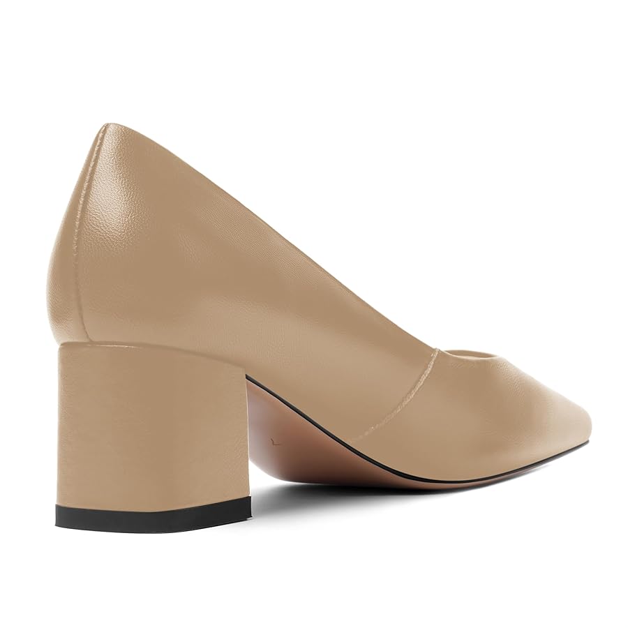 Amazon.com | FOGEENA Women's Party Slip On Square Toe Solid